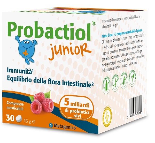 PROBACTIOL JUNIOR 30 COMPRESSE MASTICABILI NEW - Farmafamily.it