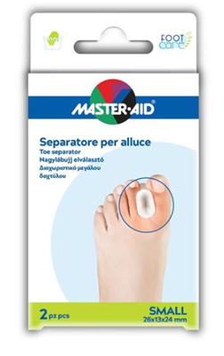 SEPARATORE DITA IN GEL MASTER-AID FOOTCARE PER ALLUCE SMALL 2 PEZZI D1 - Farmafamily.it
