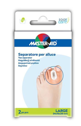 SEPARATORE DITA IN GEL MASTER-AID FOOTCARE PER ALLUCE LARGE 2 PEZZI D2 - Farmafamily.it