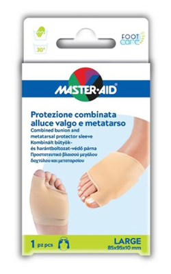 PROTEZIONE MASTER-AID FOOTCARE PER ALLUCE VALGO E METATARSO LARGE 1 PEZZO D8 - Farmafamily.it