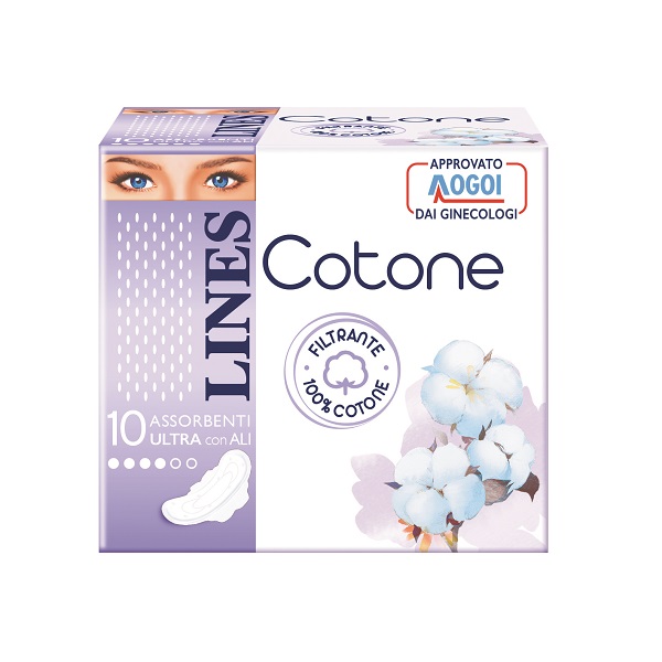 LINES COTONE ULTRA ALI GIORNO 10 PEZZI - Farmafamily.it