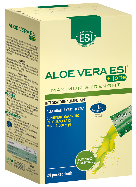 ESI ALOE VERA SUCCO + FORTE 24 POCKET DRINK - Farmafamily.it
