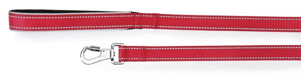 GUINZAGLIO REFLEX CON MANIGLIA IN NEOPRENE ROSSO 15 X 1200 MM - Farmafamily.it
