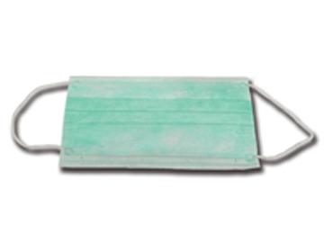 MASCHERINA 3 VELI FILTRO 99% VERDE CON ELASTICI - Farmafamily.it