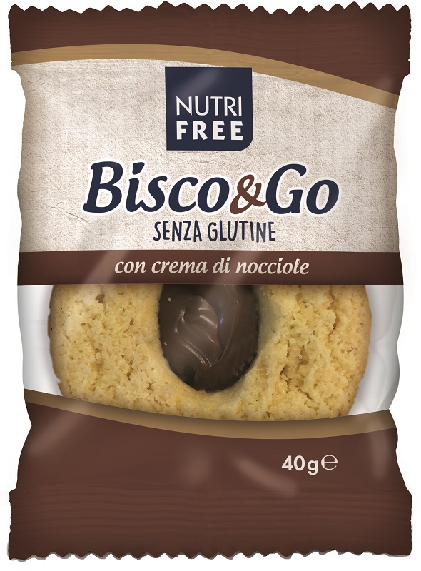 NUTRIFREE BISCO&GO CON CREMA DI NOCCIOLE 40 G - Farmafamily.it