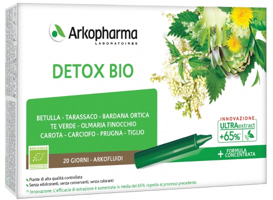 ARKOFLUIDI DETOX BIO 20 FIALE - Farmafamily.it