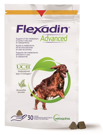 FLEXADIN ADVANCED 30 TAVOLETTE APPETIBILI MASTICABILI PER CANI - Farmafamily.it