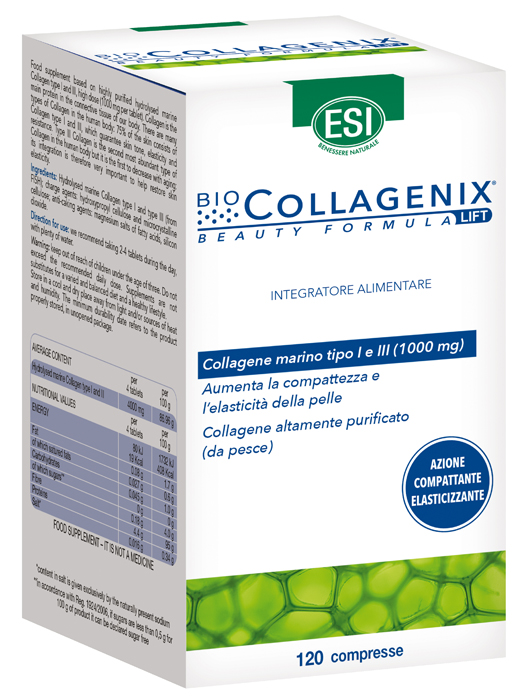 ESI BIOCOLLAGENIX 120 COMPRESSE - Farmafamily.it