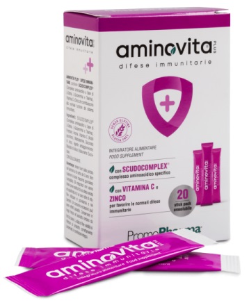 AMINOVITA PLUS DIFESE IMMUNITARIE 20 STICK PACK X 2,5 G - Farmafamily.it