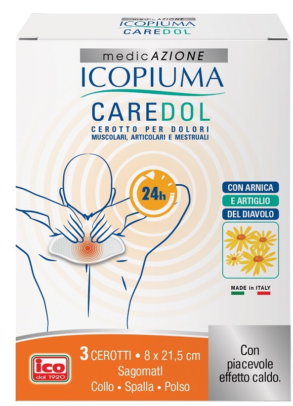 ICOPIUMA CAREDOL CEROTTO DOL COLLO-SPALLA-POLSO 3 PEZZI - Farmafamily.it