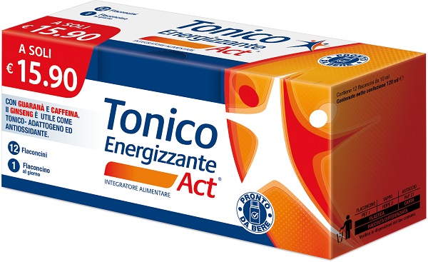 TONICO ENERGIZZANTE ACT 12 FLACONCINI DA 10 ML - Farmafamily.it