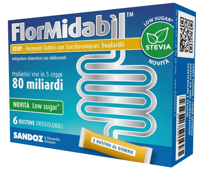 FLORMIDABIL STOP 6 BUSTINE CON STEVIA - Farmafamily.it