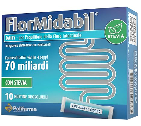 FLORMIDABIL DAILY 10 BUSTINE CON STEVIA - Farmafamily.it