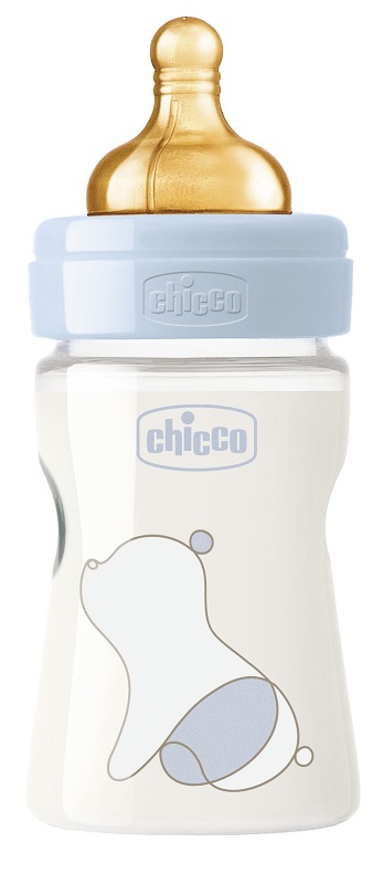 CHICCO BIBERON ORIGINAL 150ML TOUCH 1 FORO BOY CON TETTARELLA IN CAUCCIU' - Farmafamily.it