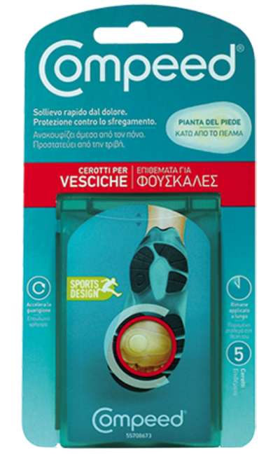 COMPEED CEROTTI PER VESCICHE PIANTA PIEDE SPORT 5 PEZZI - Farmafamily.it