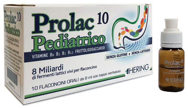 PROLAC10 PEDIATRICO FERMENTI LATTICI 10 FLACONCINI 8 ML - Farmafamily.it