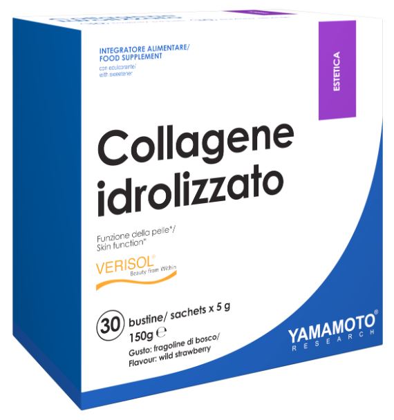 YAMAMOTO RESEARCH COLLAGENE IDROLIZZATO 30 BUSTINE FRAGOLINE DI BOSCO - Farmafamily.it