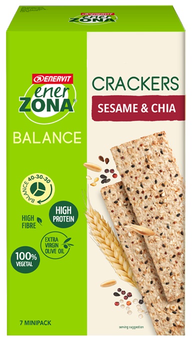 ENERZONA CRACKERS SESAME & CHIA 25 G - Farmafamily.it