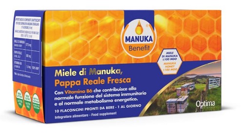 MANUKA BENEFIT PAPPA REALE MANUKA VITAMINA B6 10 FLACONCINI 10 ML - Farmafamily.it