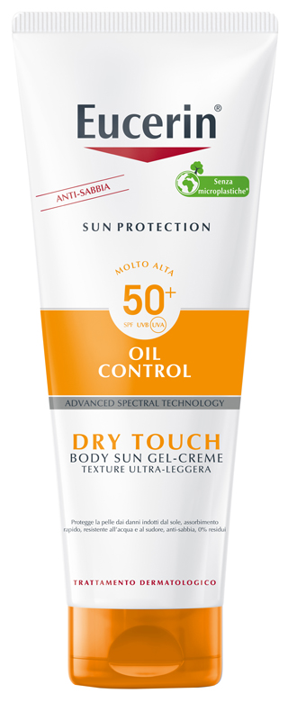 EUCERIN SUN PROTECTION OIL CONTROL DRY TOUCH SPF 50+ SUN GEL CREME 200 ML - Farmafamily.it
