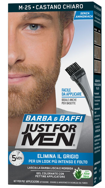JUST FOR MEN BARBA & BAFFI M25 CASTANO CHIARO 51 G - Farmafamily.it