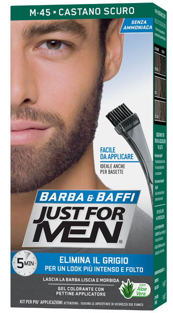JUST FOR MEN BARBA & BAFFI M45 CASTANO SCURO 51 G - Farmafamily.it