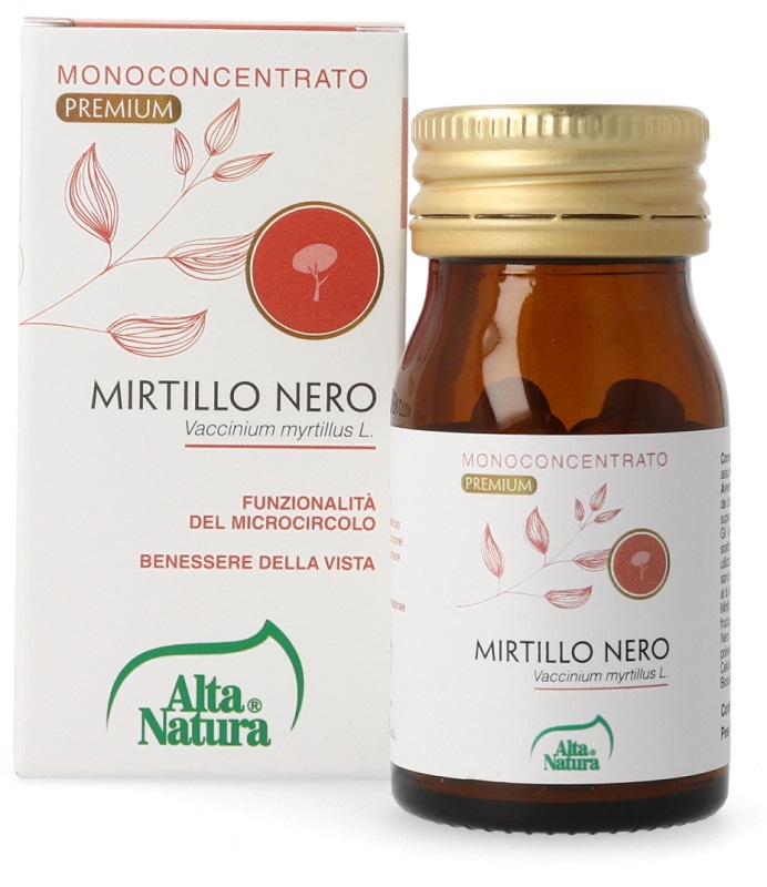 MIRTILLO NERO  60 COMPRESSE 450MG TERRANATA - Farmafamily.it