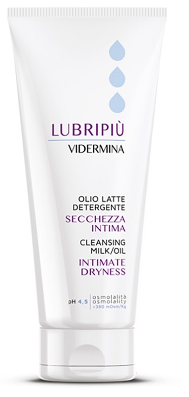 VIDERMINA LUBRIPIU' OLIO LATTE DETERGENTE SECCHEZZA INTIMA 200 ML - Farmafamily.it