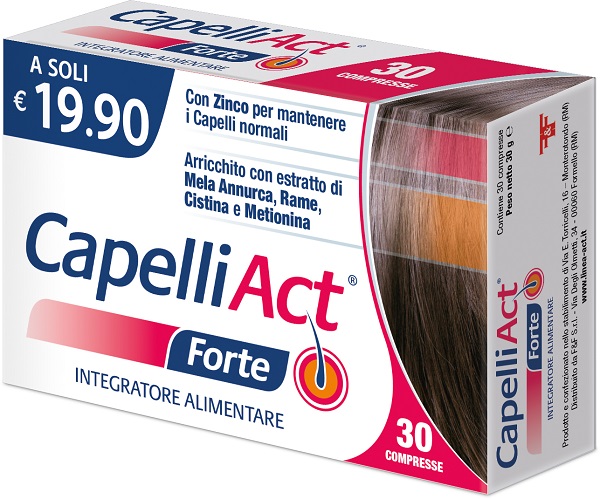 CAPELLI ACT FORTE 30 COMPRESSE - Farmafamily.it