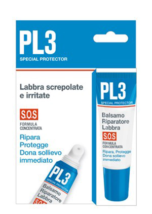 PL3 BALSAMO RIPARATORE LABBRA SOS CON ASTUCCIO 7,5 ML - Farmafamily.it