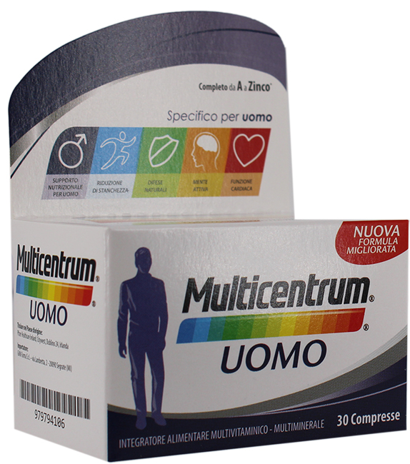 MULTICENTRUM UOMO 30 COMPRESSE - Farmafamily.it