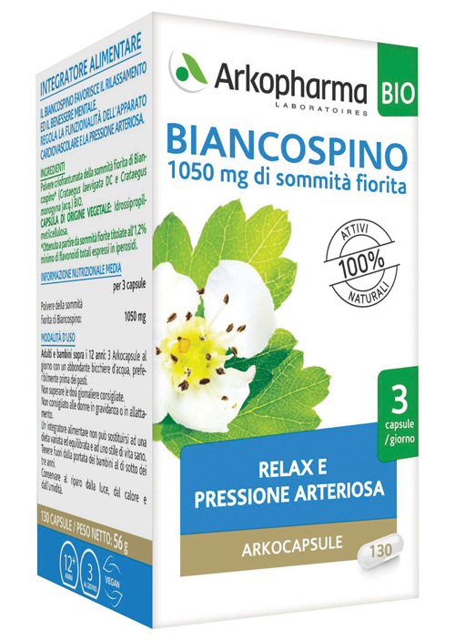 ARKO CAPSULE BIANCOSPINO BIO 45 CAPSULE - Farmafamily.it