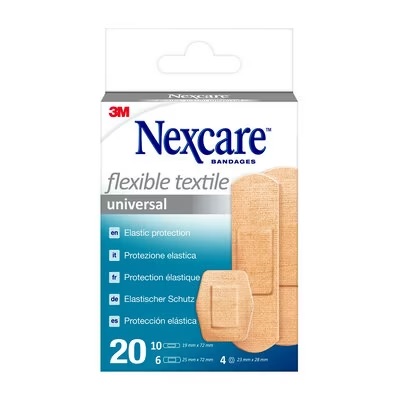 CEROTTO PREPARATO 3M NEXCARE TEXTILE N0420AS ASSORTITI 3 MISURE 10 CEROTTI 19X72MM + 6 CEROTTI 25X72MM + 4 CEROTTI 22,5MM - Farmafamily.it