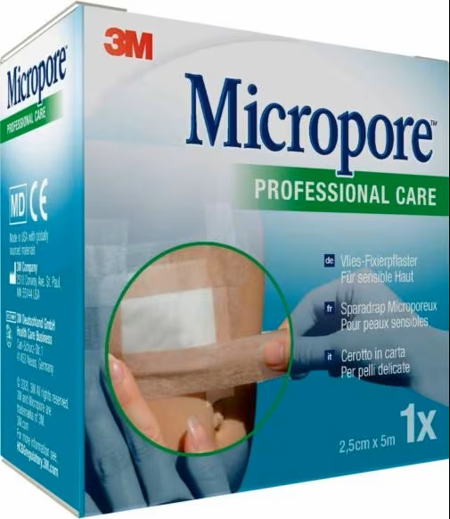 CEROTTO IN CARTA 3M MICROPORE SURGICAL TAPE TAN M5X25MM - Farmafamily.it