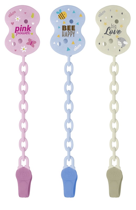 CHICCO CLIP CON CATENELLA MIXED COLORS NEW 2020 - Farmafamily.it