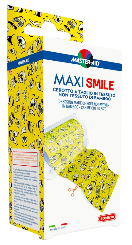 CEROTTO A TAGLIO MASTER-AID MAXI SMILE TNT 50 X 8 CM - Farmafamily.it