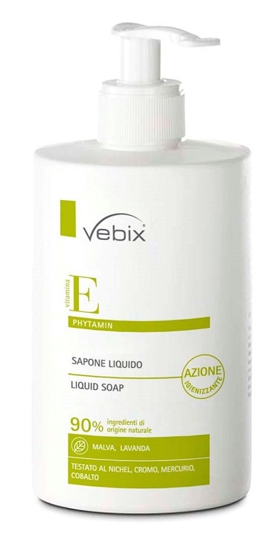 VEBIX PHYTAMIN SAPONE MANI AZIONE IGIENIZZANTE 500 ML - Farmafamily.it