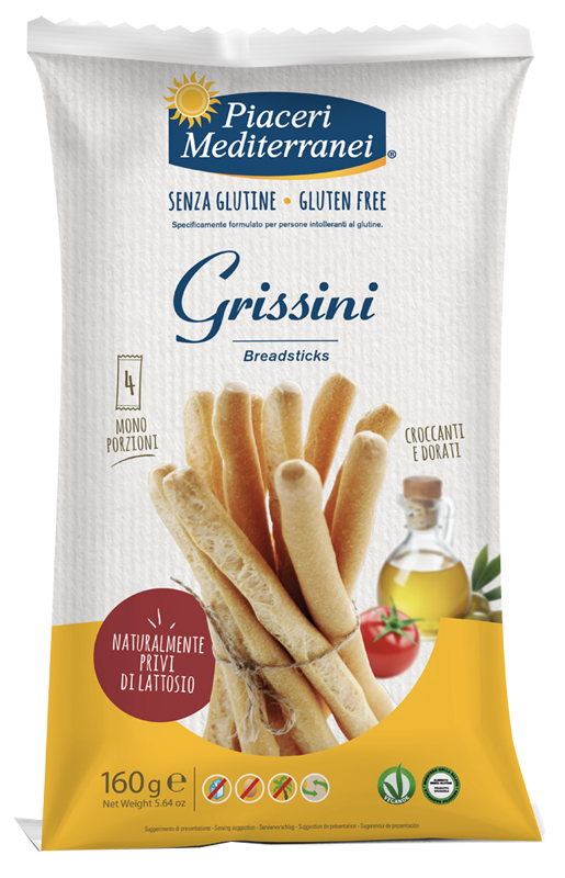 PIACERI MEDITERRANEI GRISSINI 160 G - Farmafamily.it