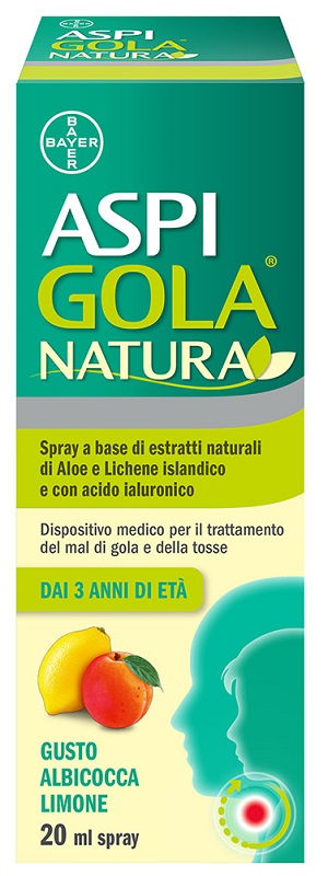 ASPI GOLA NATURA SPRAY ALBICOCCA LIMONE 20 ML - Farmafamily.it