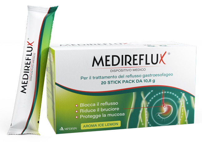 MEDIREFLUX 20 STICK DM - Farmafamily.it