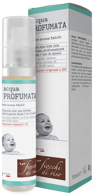 FIOCCHI DI RISO ACQUA PROFUMATA RINFRESCANTE TALCO 50 ML - Farmafamily.it