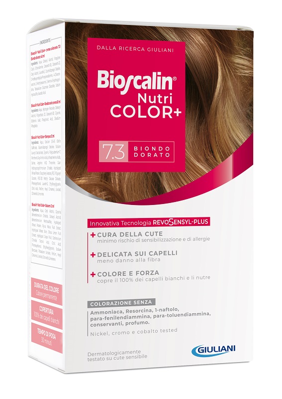 BIOSCALIN NUTRICOLOR PLUS 7,3 BIONDO DORATO NUOVA FORMULA - Farmafamily.it