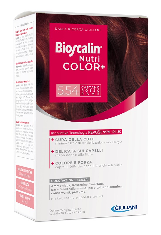 BIOSCALIN NUTRICOLOR PLUS 5,54 CASTANO ROSSO RAME NUOVA FORMULA - Farmafamily.it