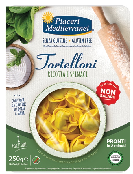 PIACERI MEDITERRANEI TORTELLONI RICOTTA SPINACI 250 G - Farmafamily.it