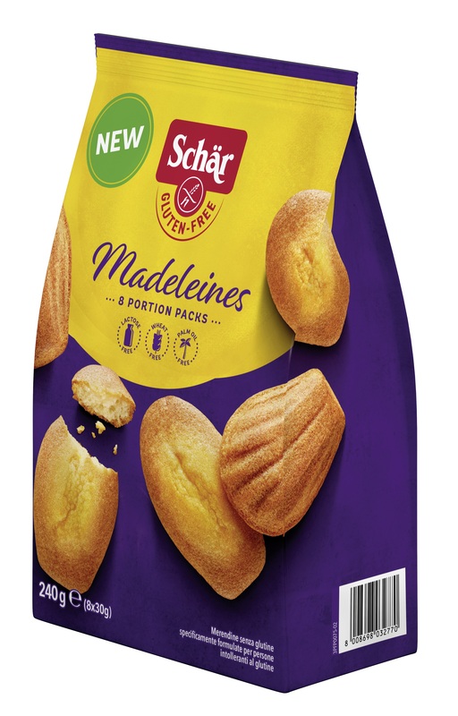 SCHAR MADELEINES SENZA LATTOSIO 8 PORZIONI DA 30 G - Farmafamily.it