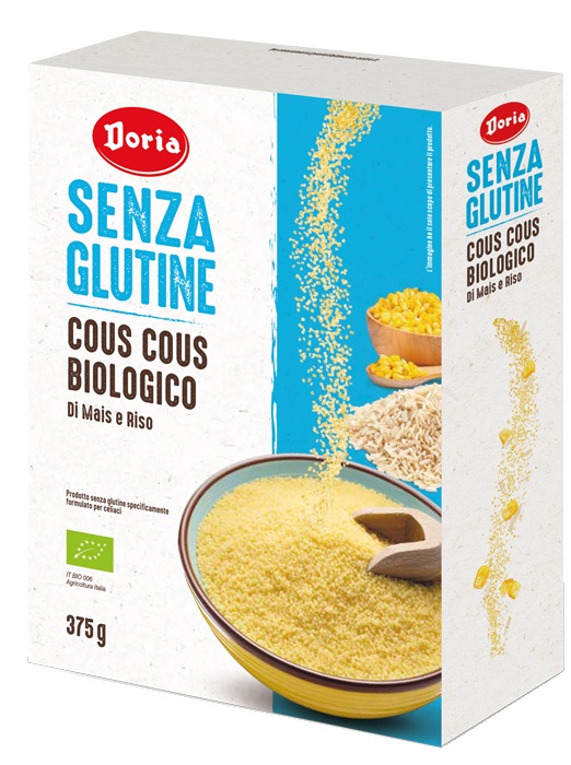 DORIA COUS COUS BIOLOGICO MAIS-RISO 375 G - Farmafamily.it