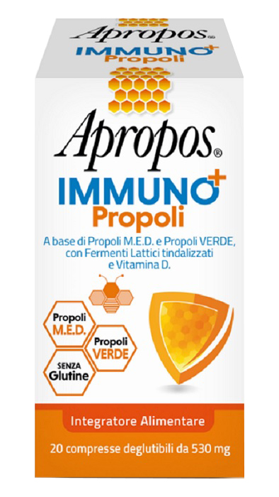 APROPOS IMMUNO+ PROPOLI 20 COMPRESSE DEGLUTIBILI - Farmafamily.it