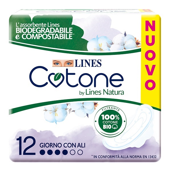 LINES COTONE BIO ULTRA ALI 10+2 PEZZI - Farmafamily.it