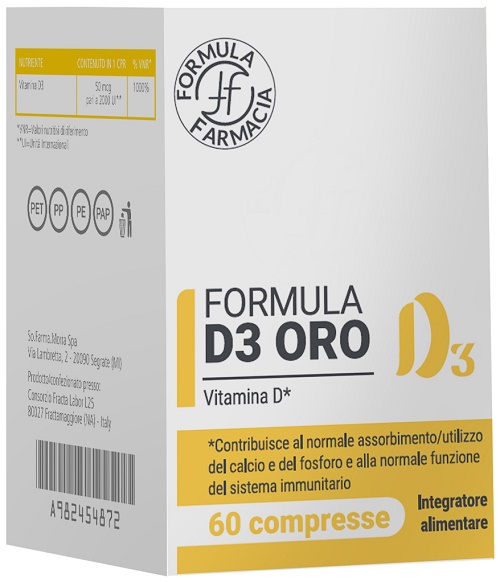 FORMULA D3 ORO 60 COMPRESSE - Farmafamily.it