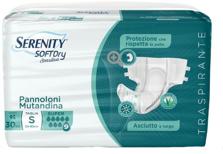PANNOLONE MUTANDINA SERENITY SD SENSITIVE SUPER M 15 PEZZI - Farmafamily.it